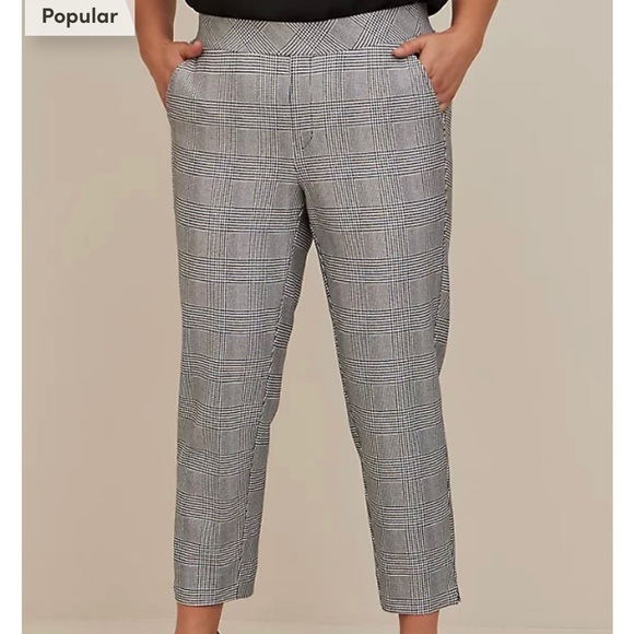 Plaid “Studio Lux” High-rise Pants - Picture 2 of 6